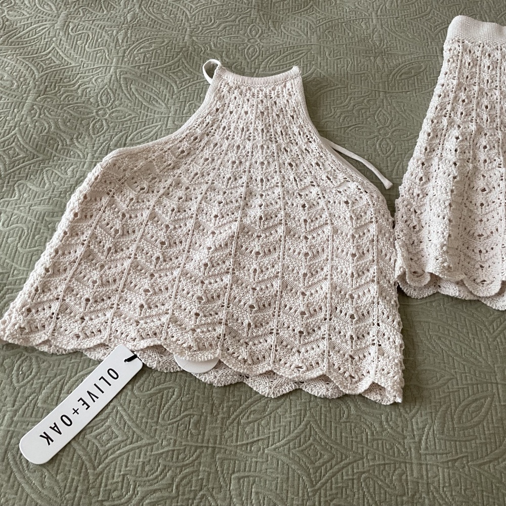 Olive &Oak crochet skirt set